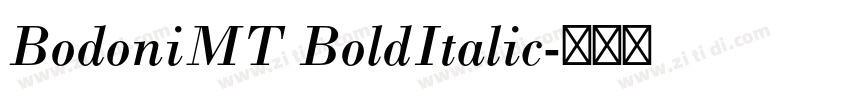 BodoniMT BoldItalic字体转换